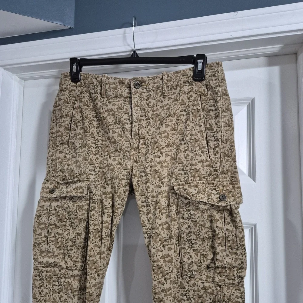 Levis Cargo Pants Mens 32x34 Camo Desert Digital Slim Straight Military Army